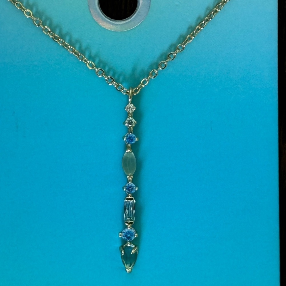 Anthropologie March  birthstone pendant necklace - Picture 7 of 14